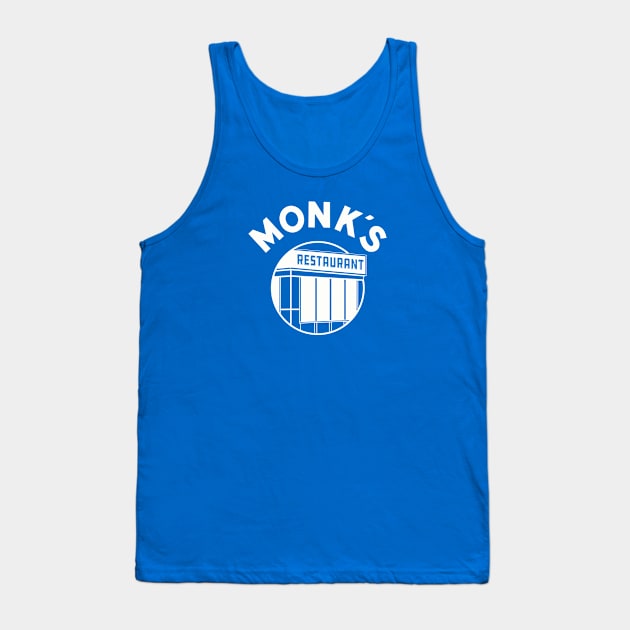 Monk' Coffee Shop Tank Top by sombreroinc